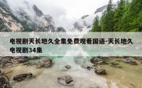 电视剧天长地久全集免费观看国语-天长地久电视剧34集