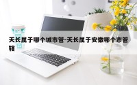 天长属于哪个城市管-天长属于安徽哪个市管辖