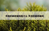 天场的邮政编码是什么-天池的邮政编码