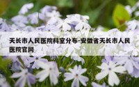 天长市人民医院科室分布-安徽省天长市人民医院官网