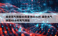 南京天气预报40天查询48小时-南京天气预报48小时天气预报