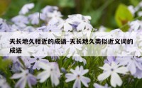 天长地久相近的成语-天长地久类似近义词的成语