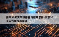 南京30天天气预报查询结果怎样-南京30天天气预报最准确