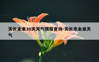 天长未来30天天气预报查询-天长市未来天气