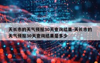 天长市的天气预报30天查询结果-天长市的天气预报30天查询结果是多少