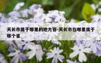 天长市属于哪里的地方管-天长市在哪里属于哪个省