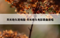 天长地久现场版-天长地久电影歌曲原唱