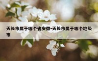 天长市属于哪个省安徽-天长市属于哪个地级市