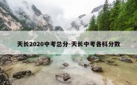 天长2020中考总分-天长中考各科分数